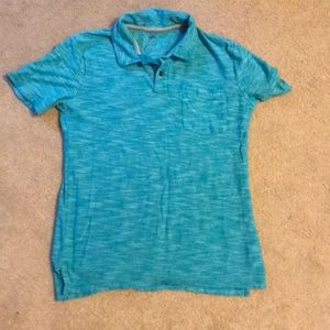Old Navy aqua polo.